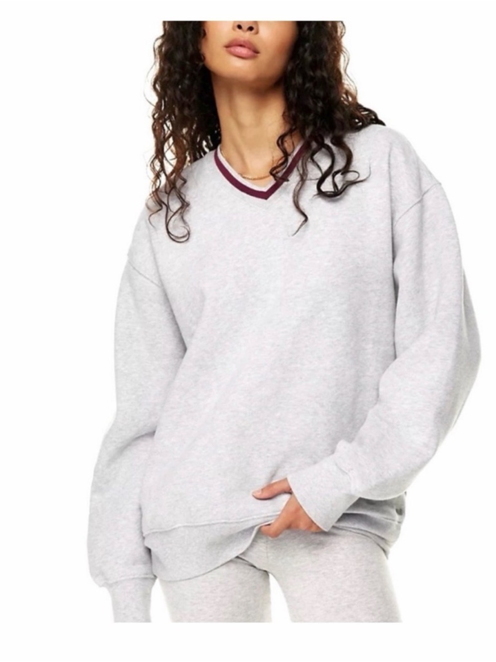 TNA *WHITE* Cozy Boyfriend Sweater